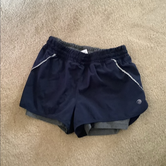 MPG Shorts Mpg Athletic Shorts Navy Gray Xs Stretch Waist Running